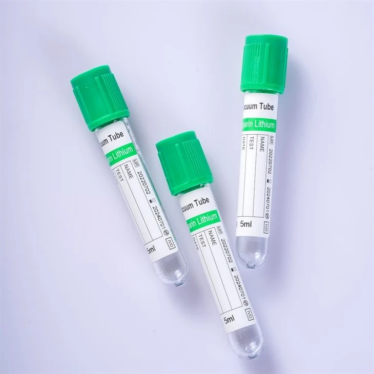 Green Heparin Blood Collection Tube